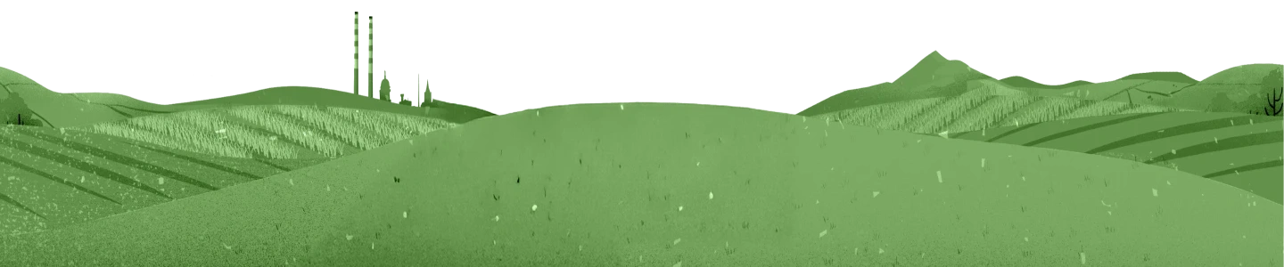 County Dublin Hills Illustration