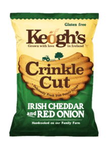 keoghs crisps crinkle irish cheddar and red onion
