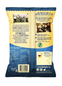 keoghs crisps crinkle atlantic sea salt & balsamic vinegar back of chips bag