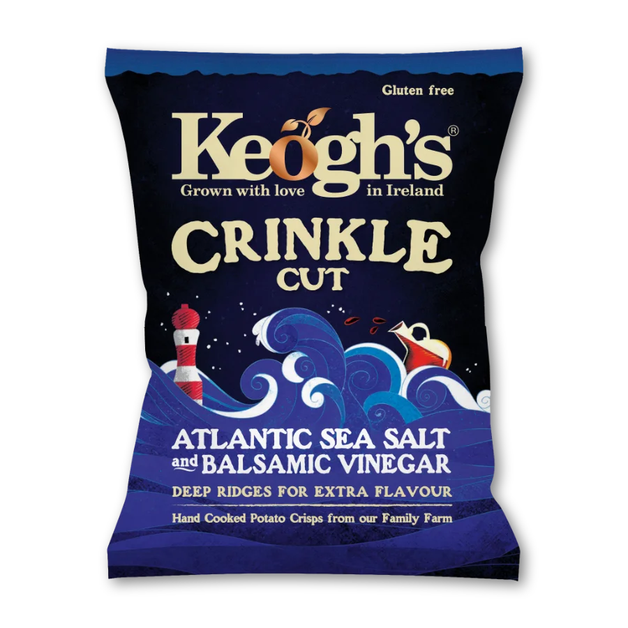 KEOGHS IRE CRINKLE SEA SALT VINEGAR