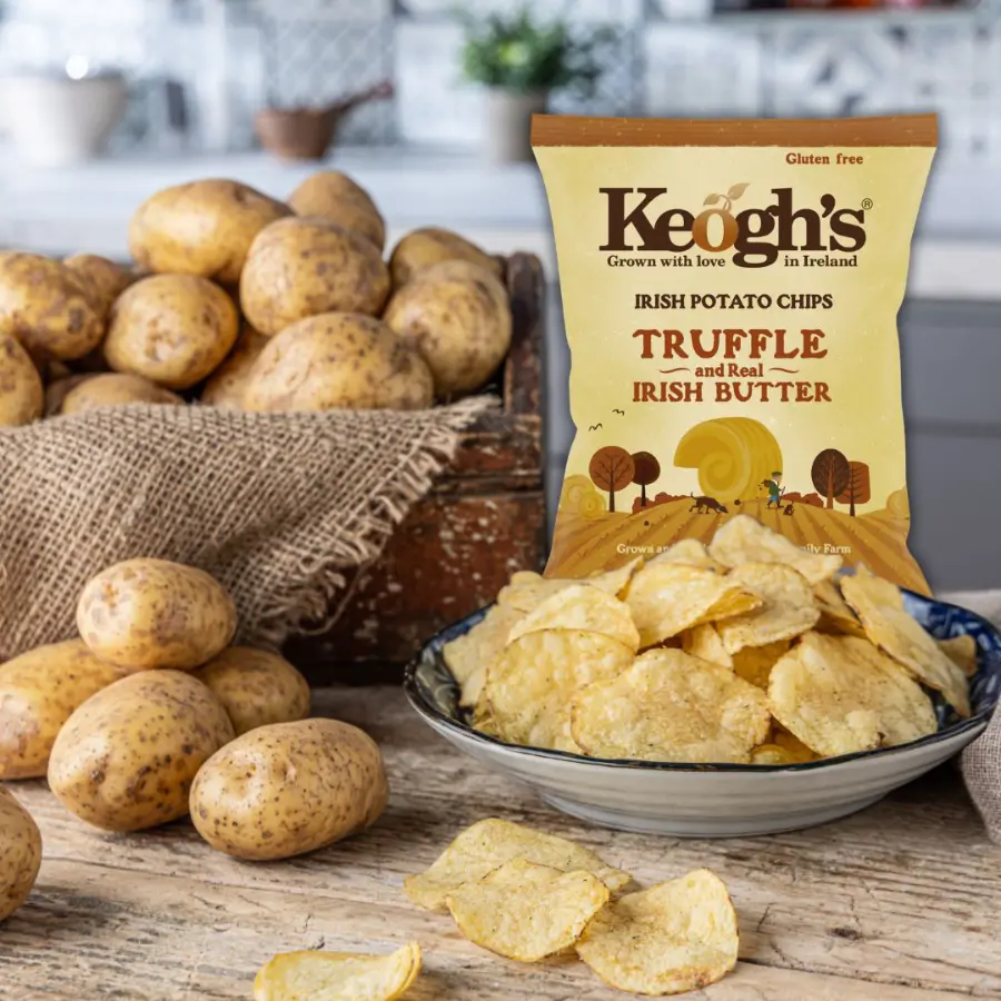 Truffle butter crisp back potatoes