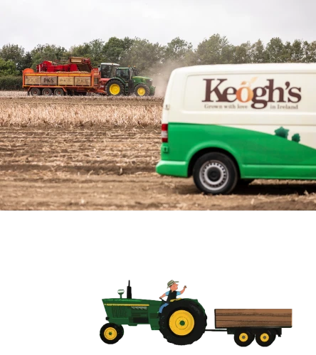 crop to crisp keoghs van tractor illustration