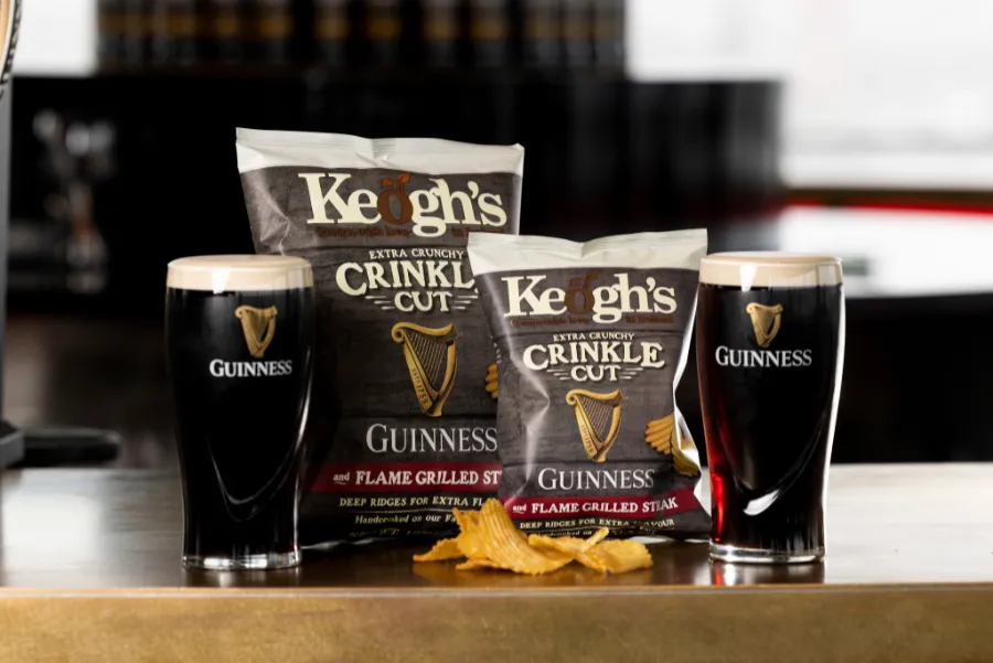 flame grilled gunnies flavour crisps with pints