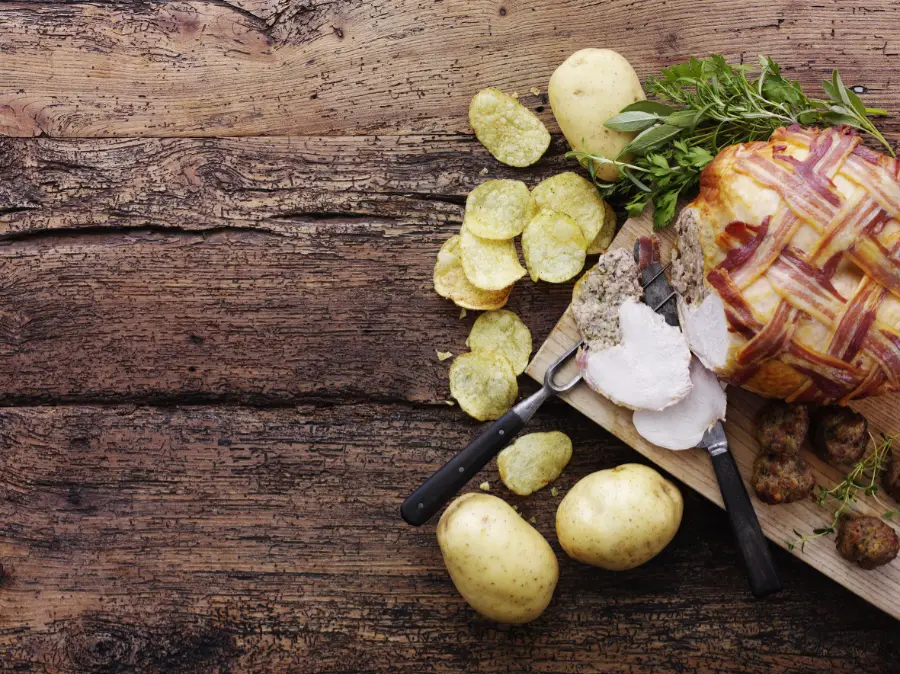 turkey and potatoes