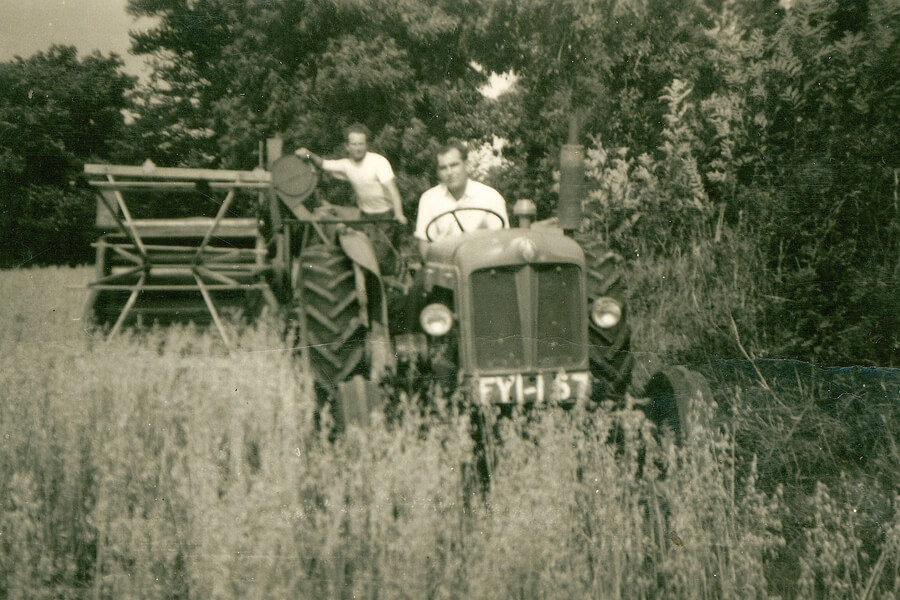 Peter Keogh Snr. on the family farm.