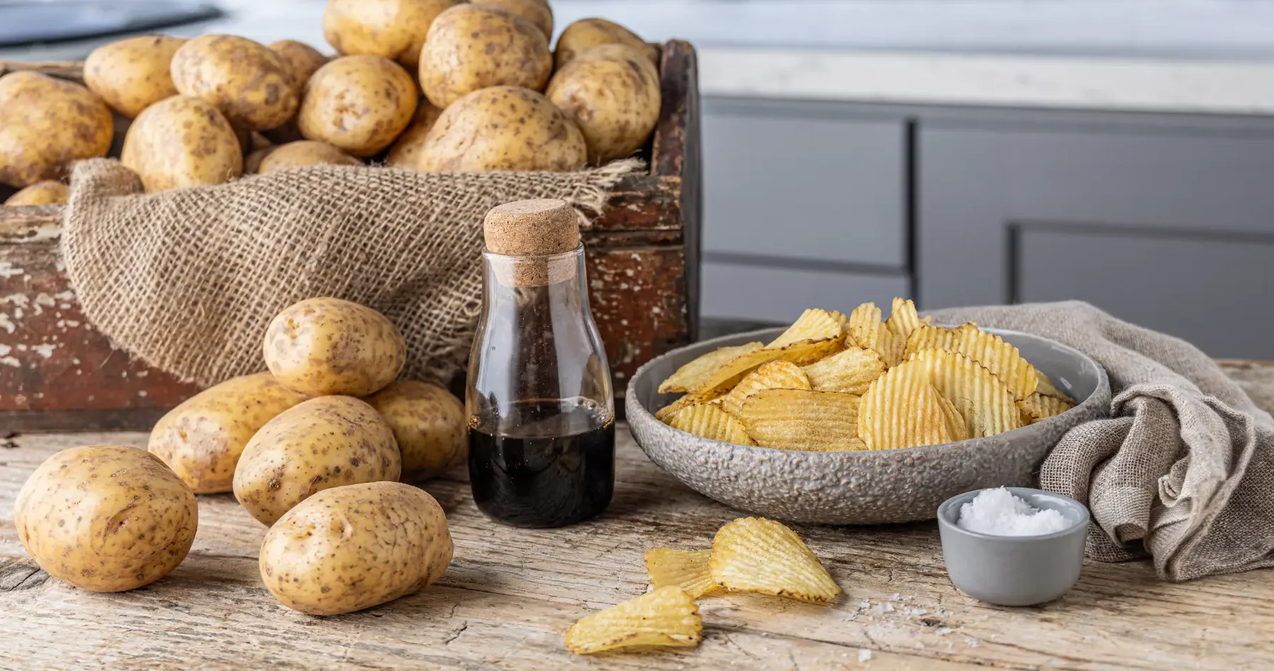 cc header potatoes vinegar salt potatoes table