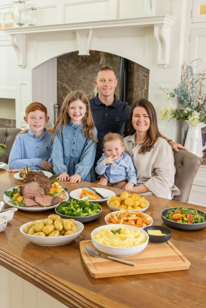 family group kitchen