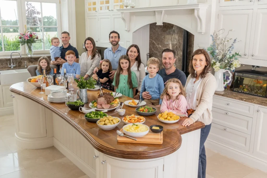 keoghs family having dinner